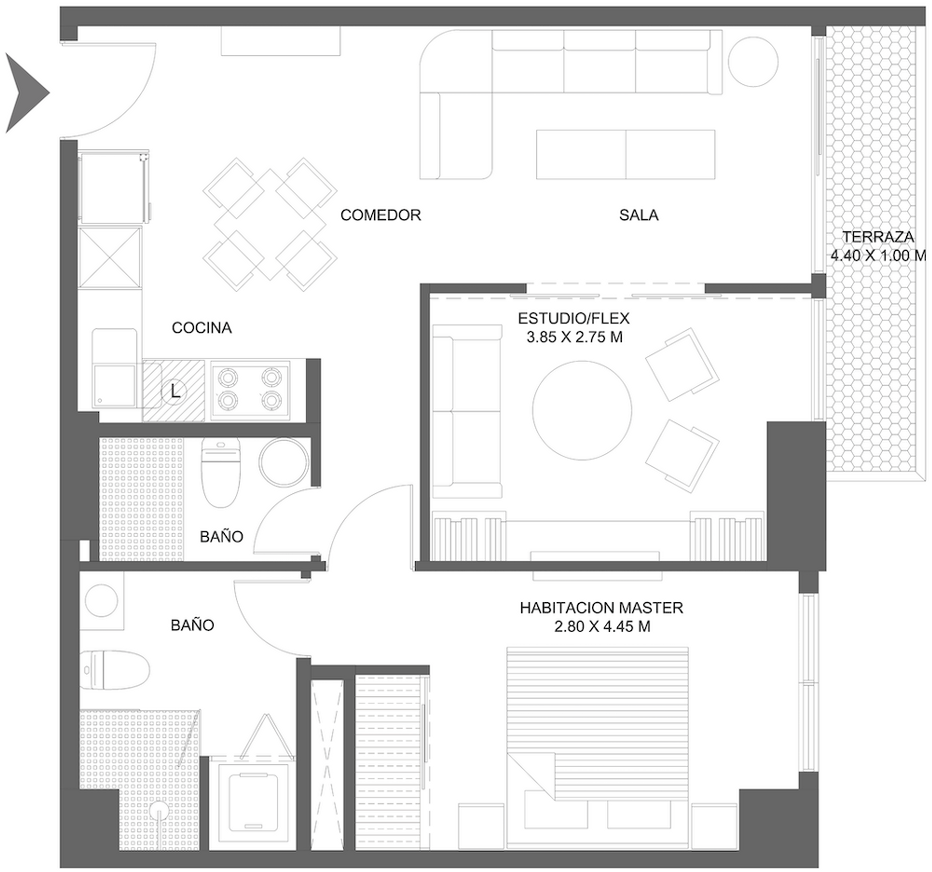 LIVIT_Apartamentos en venta en Santo Domingo_B1 Estudio